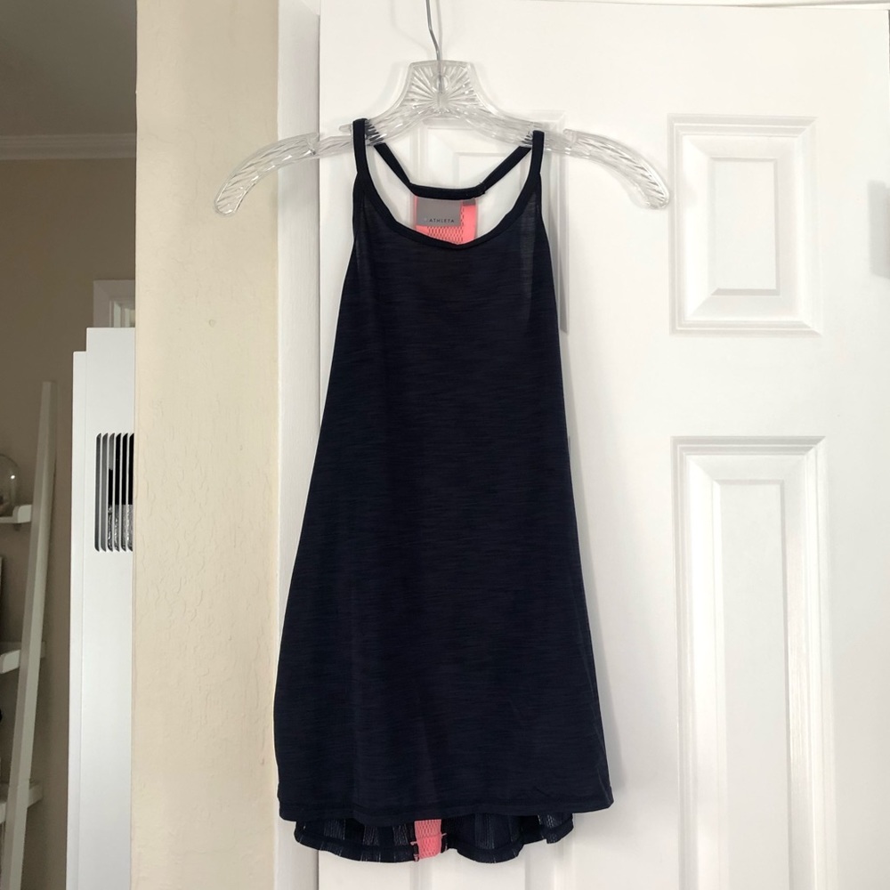 Navy Athleta workout top